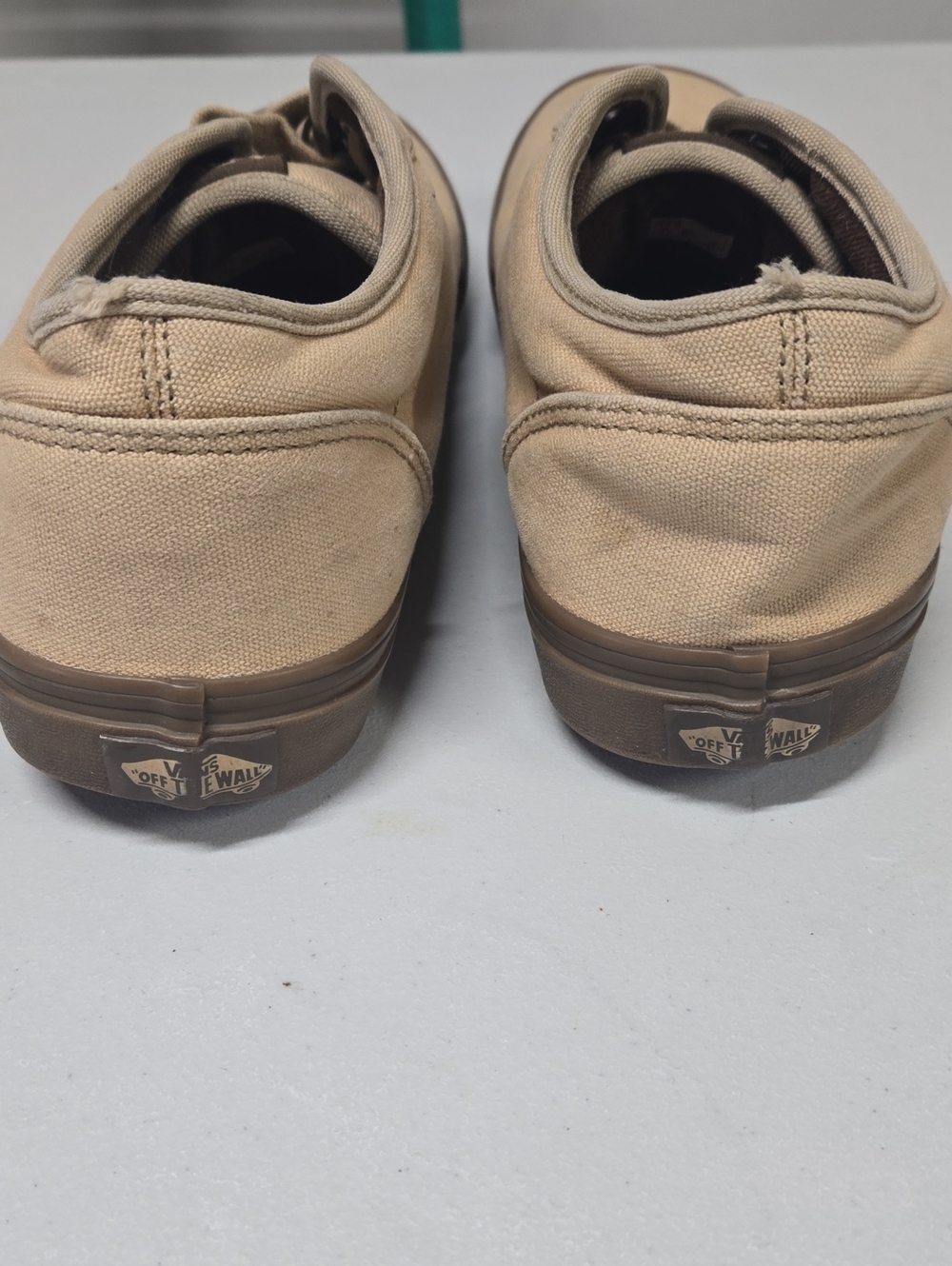 Vans Men's Tan Canvas Low-Top Sneakers - Picture 3 of 6